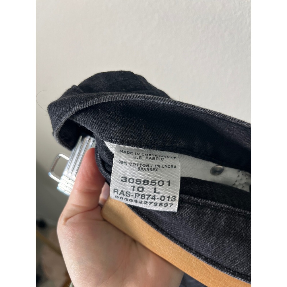Lee Vintage High Waisted Black Straight Leg Jeans Size 10 L 3058501 Cotton Blend - Picture 5 of 5